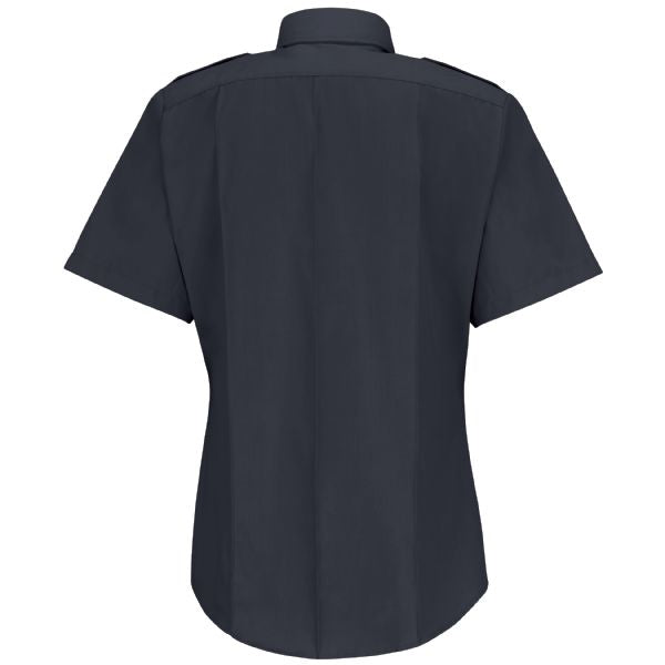 Horace Small Women's New Dimension® Poplin Short Sleeve Shirt - Dark Navy