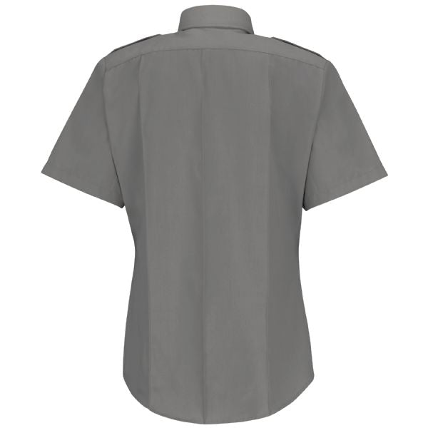 Horace Small Women's New Dimension® Poplin Short Sleeve Shirt - Grey