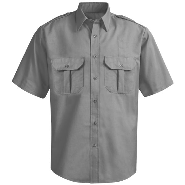 Horace Small New Dimension® Ripstop Short Sleeve Shirt - Grey