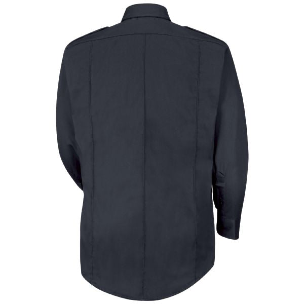 Horace Small 100% Cotton Button-Front Shirt - Dark Navy