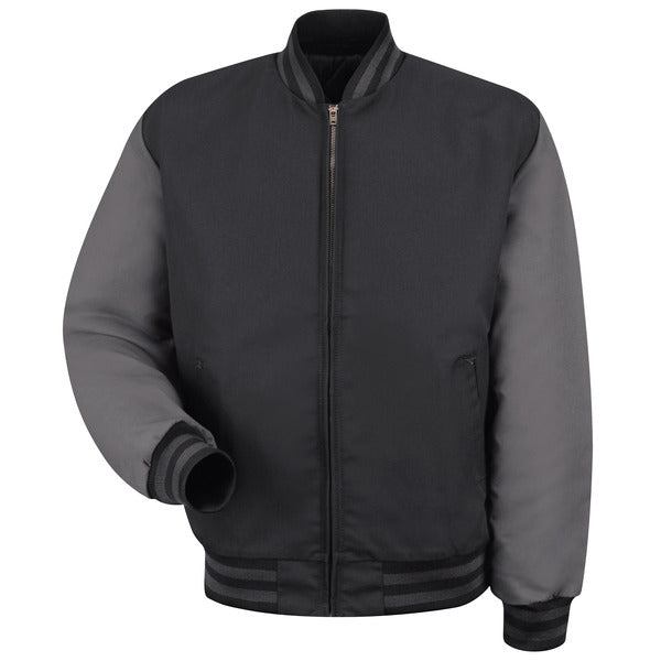 Red Kap Duo-Tone Team Jacket - Black/Charcoal