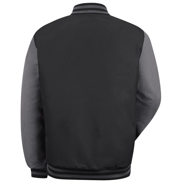 Red Kap Duo-Tone Team Jacket - Black/Charcoal