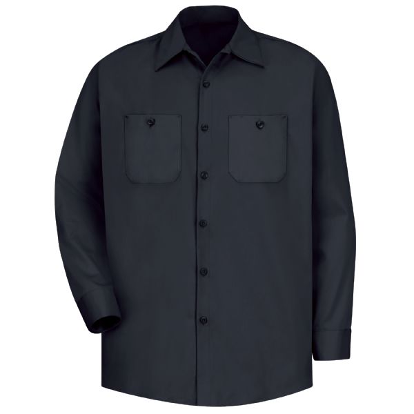 Red Kap Men's Long Sleeve Wrinkle-Resistant Cotton Work Shirt