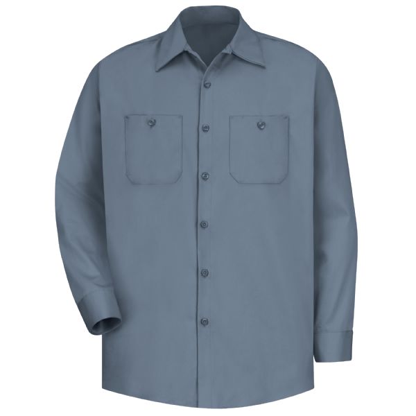 Red Kap Men's Long Sleeve Wrinkle-Resistant Cotton Work Shirt