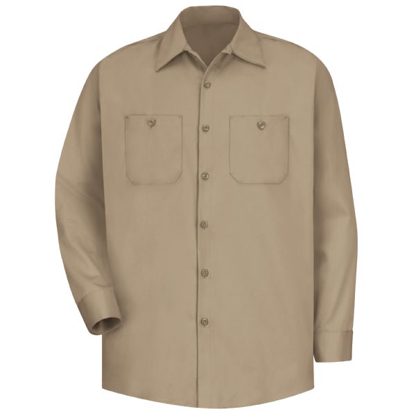 Red Kap Men's Long Sleeve Wrinkle-Resistant Cotton Work Shirt