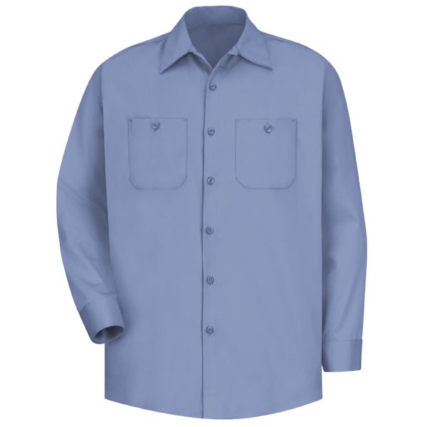 Red Kap Men's Long Sleeve Wrinkle-Resistant Cotton Work Shirt
