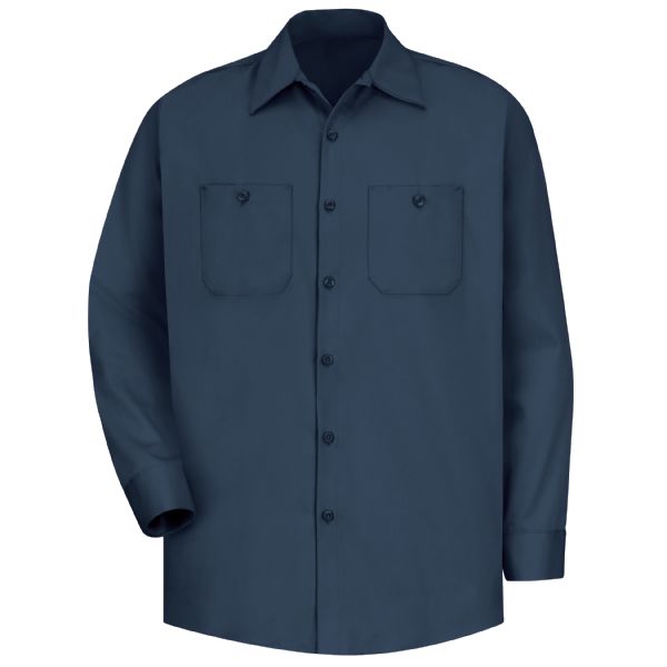 Red Kap Men's Long Sleeve Wrinkle-Resistant Cotton Work Shirt
