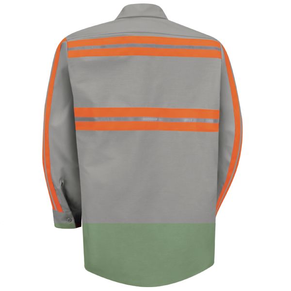 Red Kap Long Sleeve Enhanced Visibility Shirt