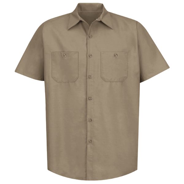 Red Kap Men's Short Sleeve Industrial Work Shirt