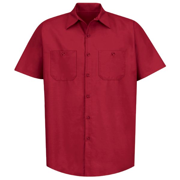 Red Kap Men's Short Sleeve Industrial Work Shirt