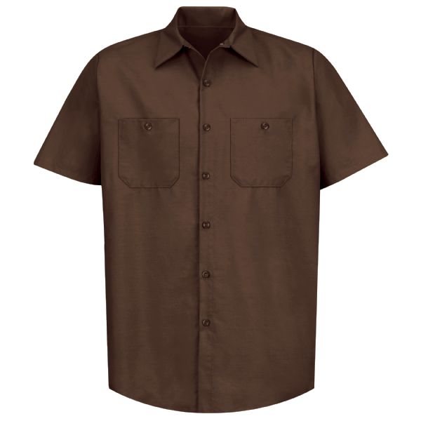 Red Kap Men's Short Sleeve Industrial Work Shirt