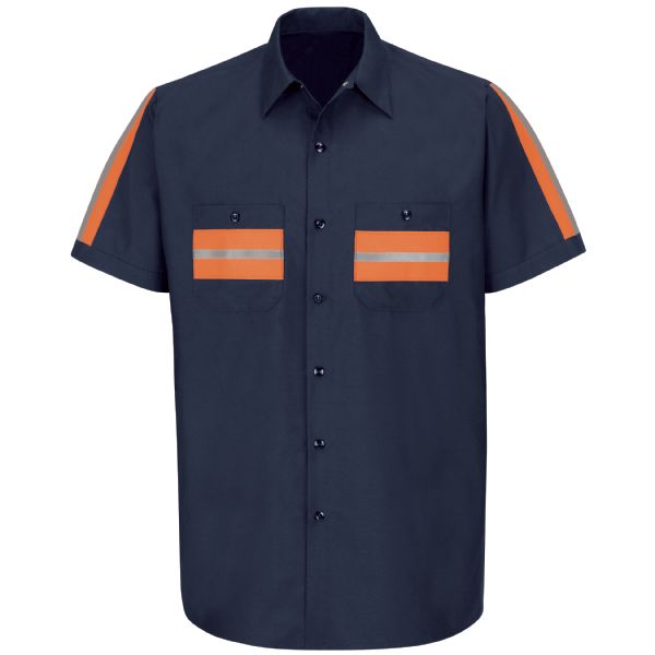 Red Kap Short Sleeve Enhanced Visibility Shirt