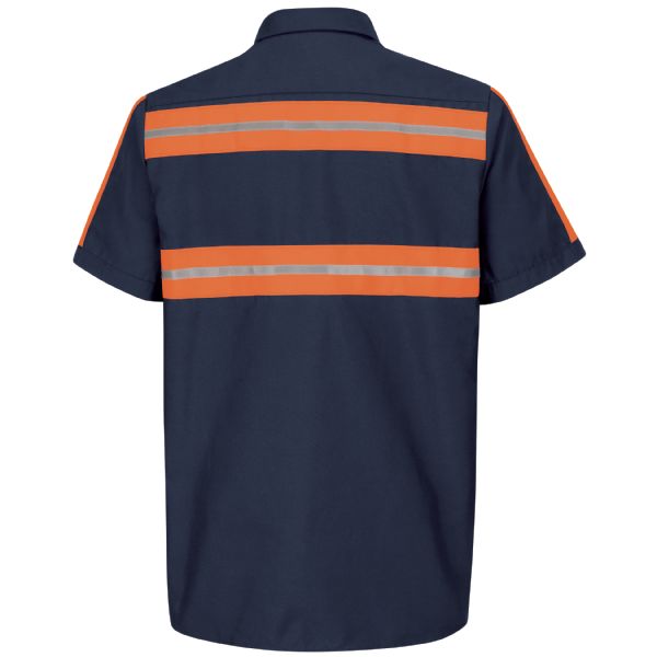 Red Kap Short Sleeve Enhanced Visibility Shirt