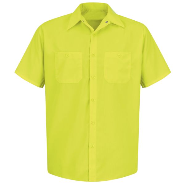 Red Kap Short Sleeve Enhanced Visibility Work Shirt