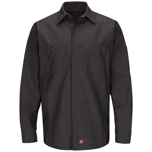 Red Kap Men's Long Sleeve Solid Crew Shirt