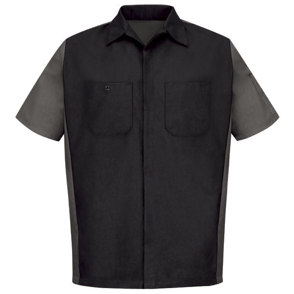 Red Kap Men's Short Sleeve Two-Tone Crew Shirt