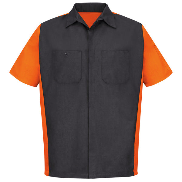 Red Kap Men's Short Sleeve Two-Tone Crew Shirt
