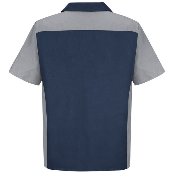 Red Kap Men's Short Sleeve Two-Tone Crew Shirt