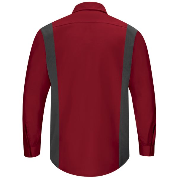 Red Kap Men's Long Sleeve Performance Plus Shop Shirt with OilBlok Technology