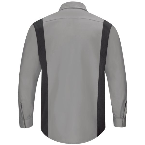 Red Kap Men's Long Sleeve Performance Plus Shop Shirt with OilBlok Technology