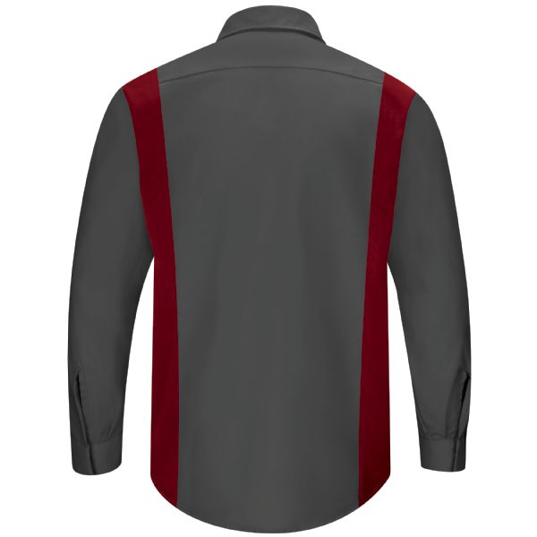 Red Kap Men's Long Sleeve Performance Plus Shop Shirt with OilBlok Technology
