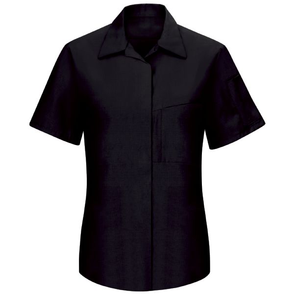 Red Kap Women's Short Sleeve Performance Plus Shop Shirt with OilBlok Technology