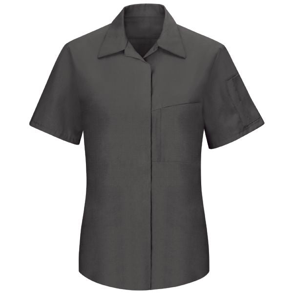 Red Kap Women's Short Sleeve Performance Plus Shop Shirt with OilBlok Technology