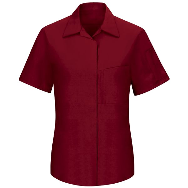 Red Kap Women's Short Sleeve Performance Plus Shop Shirt with OilBlok Technology