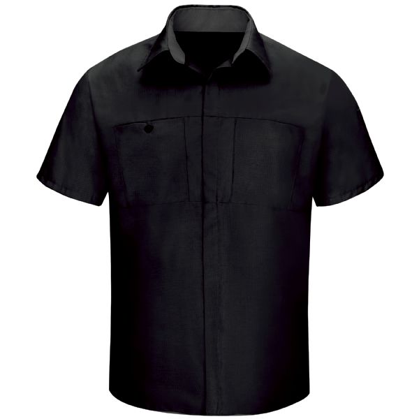 Red Kap Men's Short Sleeve Performance Plus Shop Shirt With Oilblok Technology