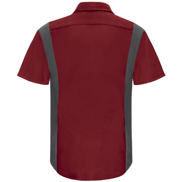 Red Kap Men's Short Sleeve Performance Plus Shop Shirt With Oilblok Technology
