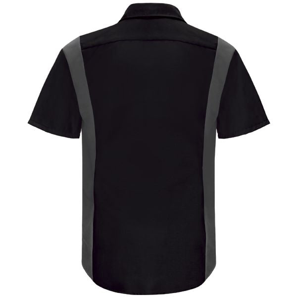 Red Kap Men's Short Sleeve Performance Plus Shop Shirt With Oilblok Technology