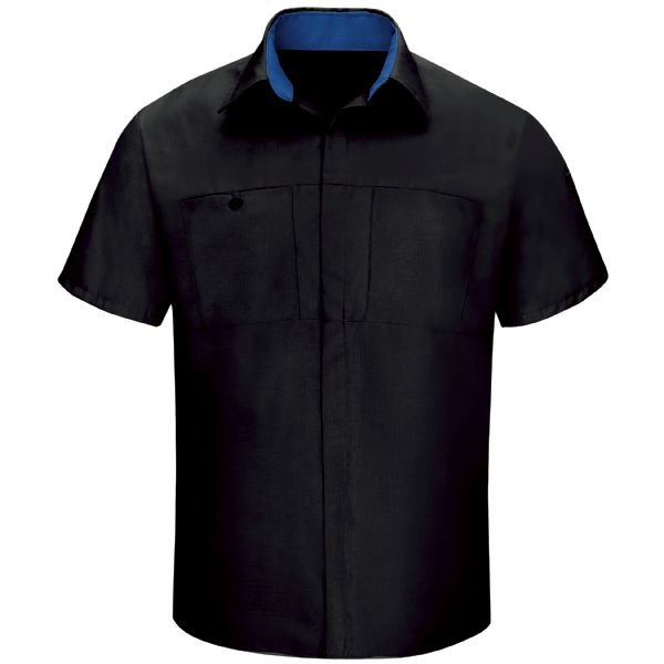Red Kap Men's Short Sleeve Performance Plus Shop Shirt With Oilblok Technology