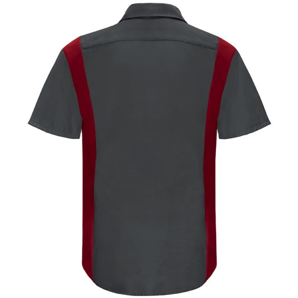 Red Kap Men's Short Sleeve Performance Plus Shop Shirt With Oilblok Technology