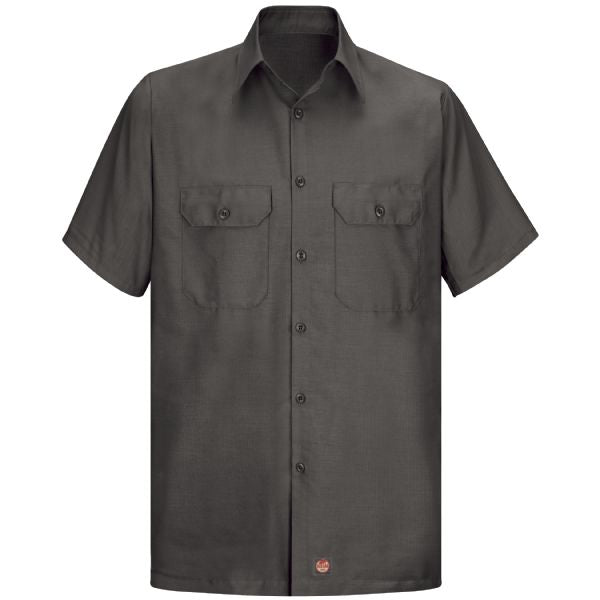 Red Kap Men's Short Sleeve Solid Rip Stop Shirt
