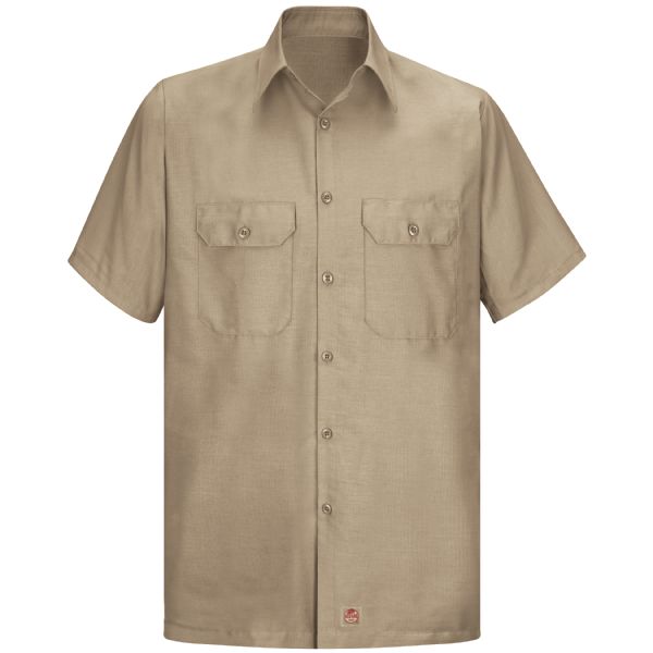 Red Kap Men's Short Sleeve Solid Rip Stop Shirt
