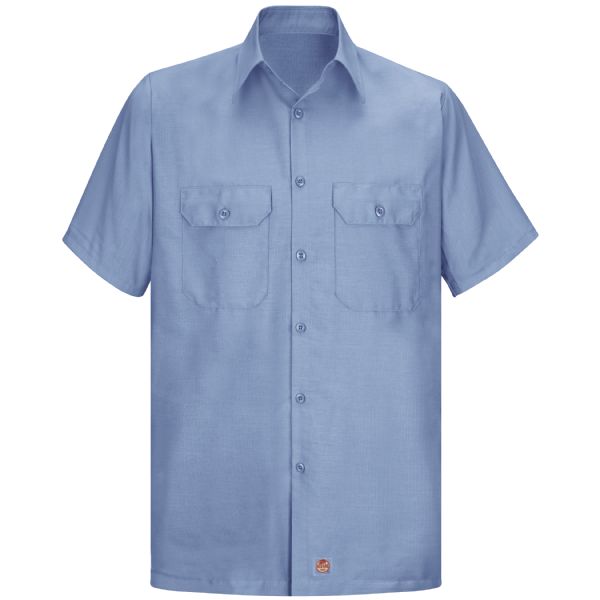 Red Kap Men's Short Sleeve Solid Rip Stop Shirt