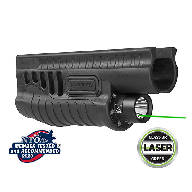 Night Stick Shotgun Forend Light with Green Laser for Mossberg 500/590/Shockwave