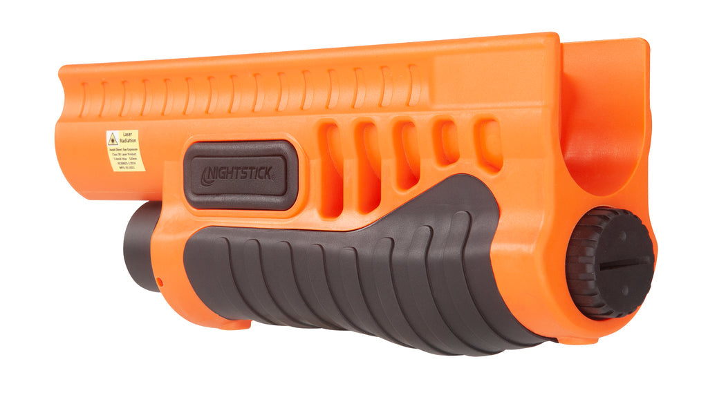 Night Stick Less-Lethal Orange Shotgun Forend Light with Green Laser for Mossberg 500/590/Shockwave