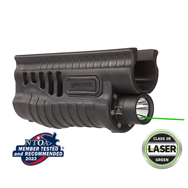 Night Stick Shotgun Forend Light with Green Laser for Remington 870/TAC-14