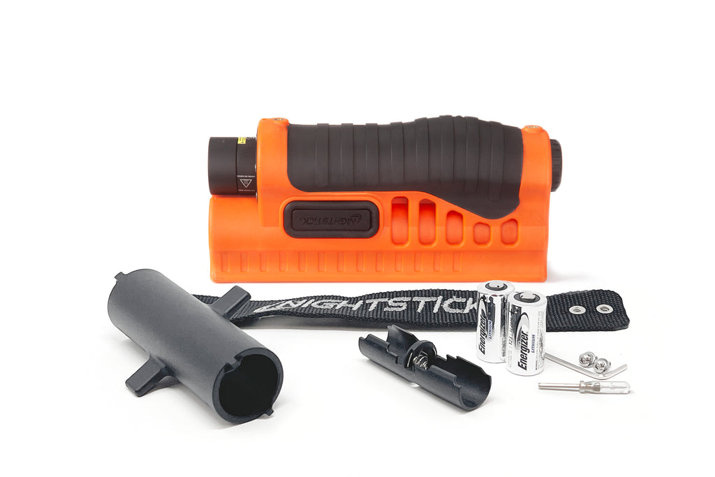 Night Stick Less-Lethal Orange Shotgun Forend Light with Green Laser for Remington 870/TAC-14