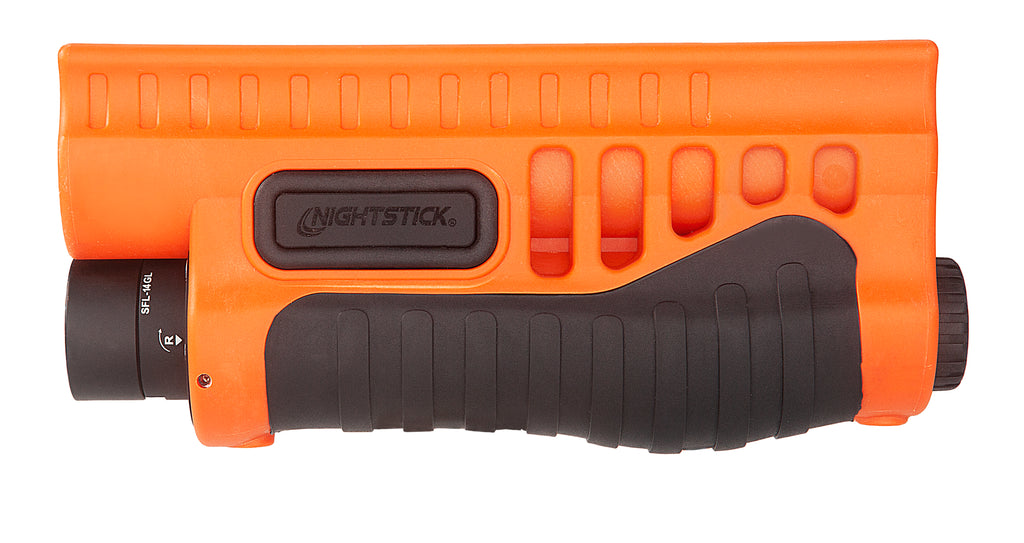 Night Stick Less-Lethal Orange Shotgun Forend Light with Green Laser for Remington 870/TAC-14
