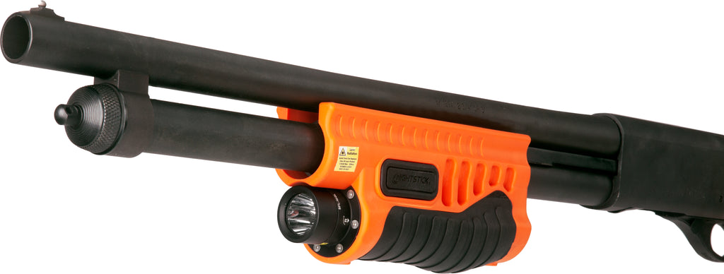 Night Stick Less-Lethal Orange Shotgun Forend Light with Green Laser for Remington 870/TAC-14