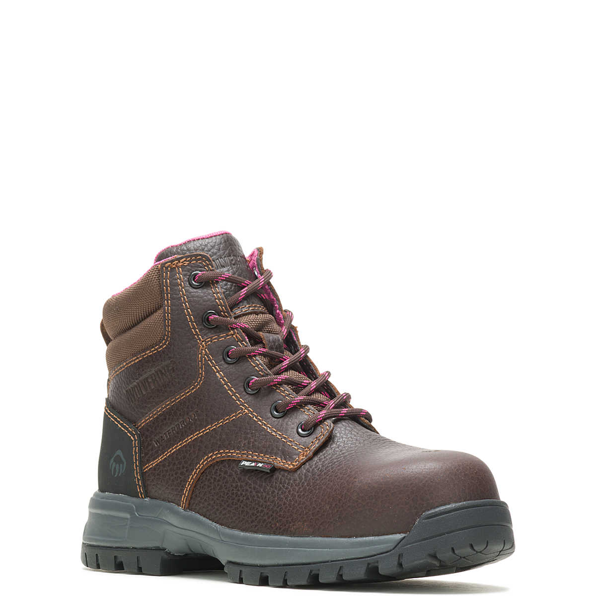 Wolverine Women's Piper Waterproof Composite-Toe 6" Work Boot - Brown