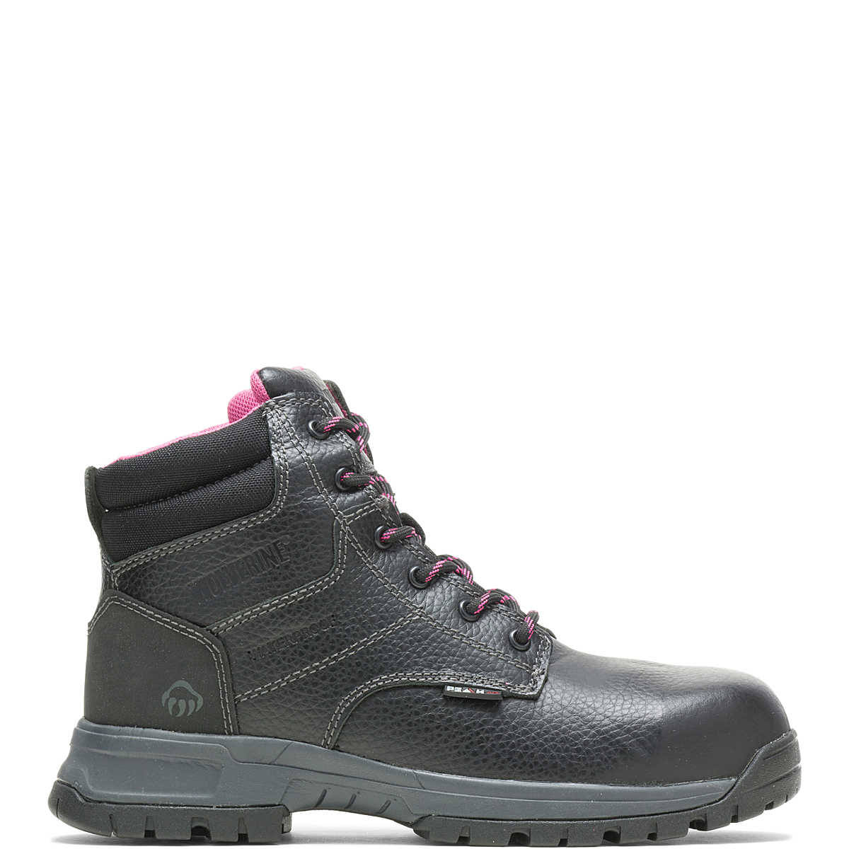 Wolverine Women's Piper Waterproof Composite-Toe 6" Work Boot - Black