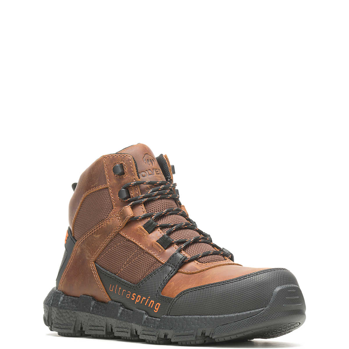 Wolverine Men's Rev UltraSpring™ DuraShocks® Vent CarbonMax™ Work Boot - Tobacco (COMPOSITE TOE)