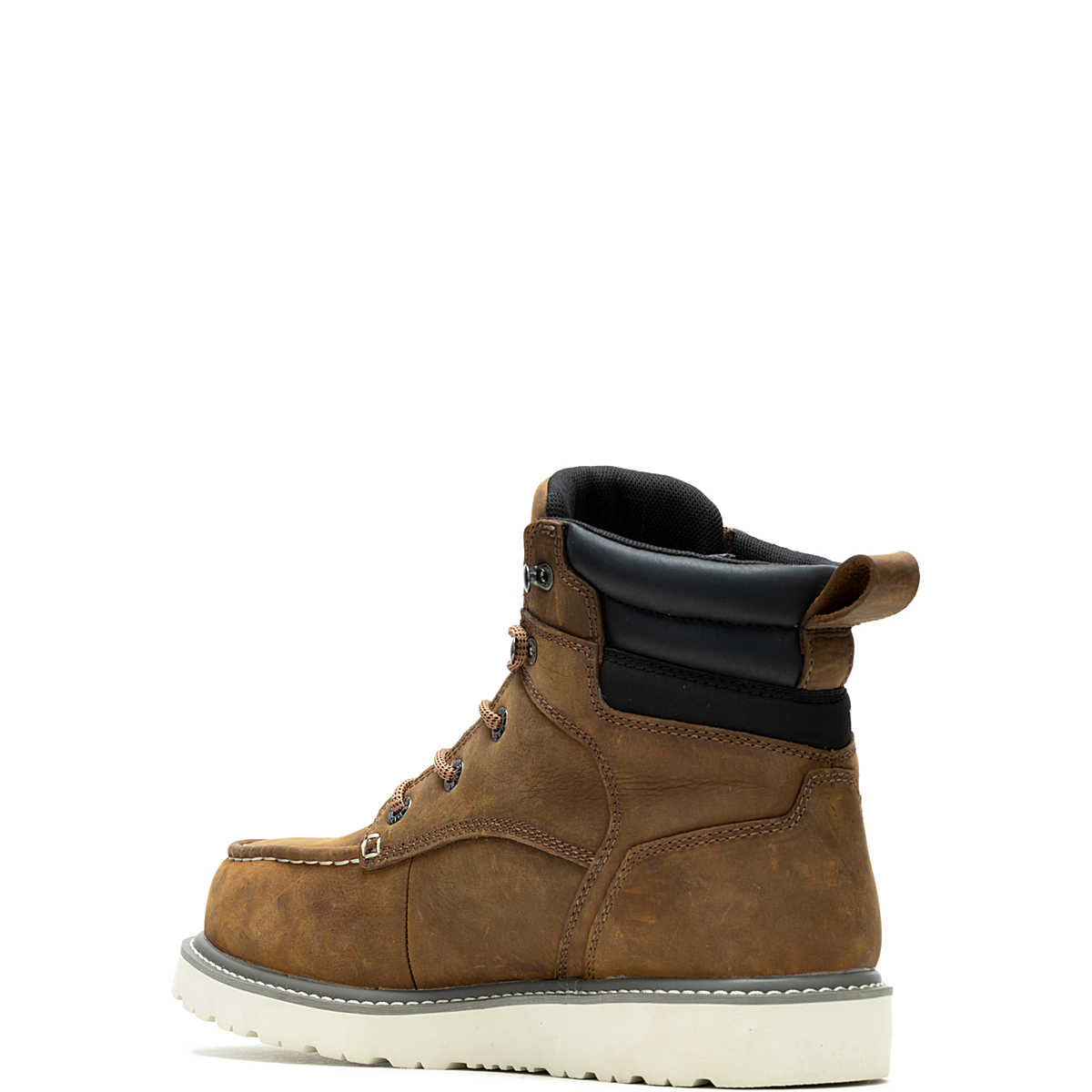 Wolverine Men's Trade Wedge 6" Moc-Toe Work Boot - Sudan Brown (SOFT TOE)