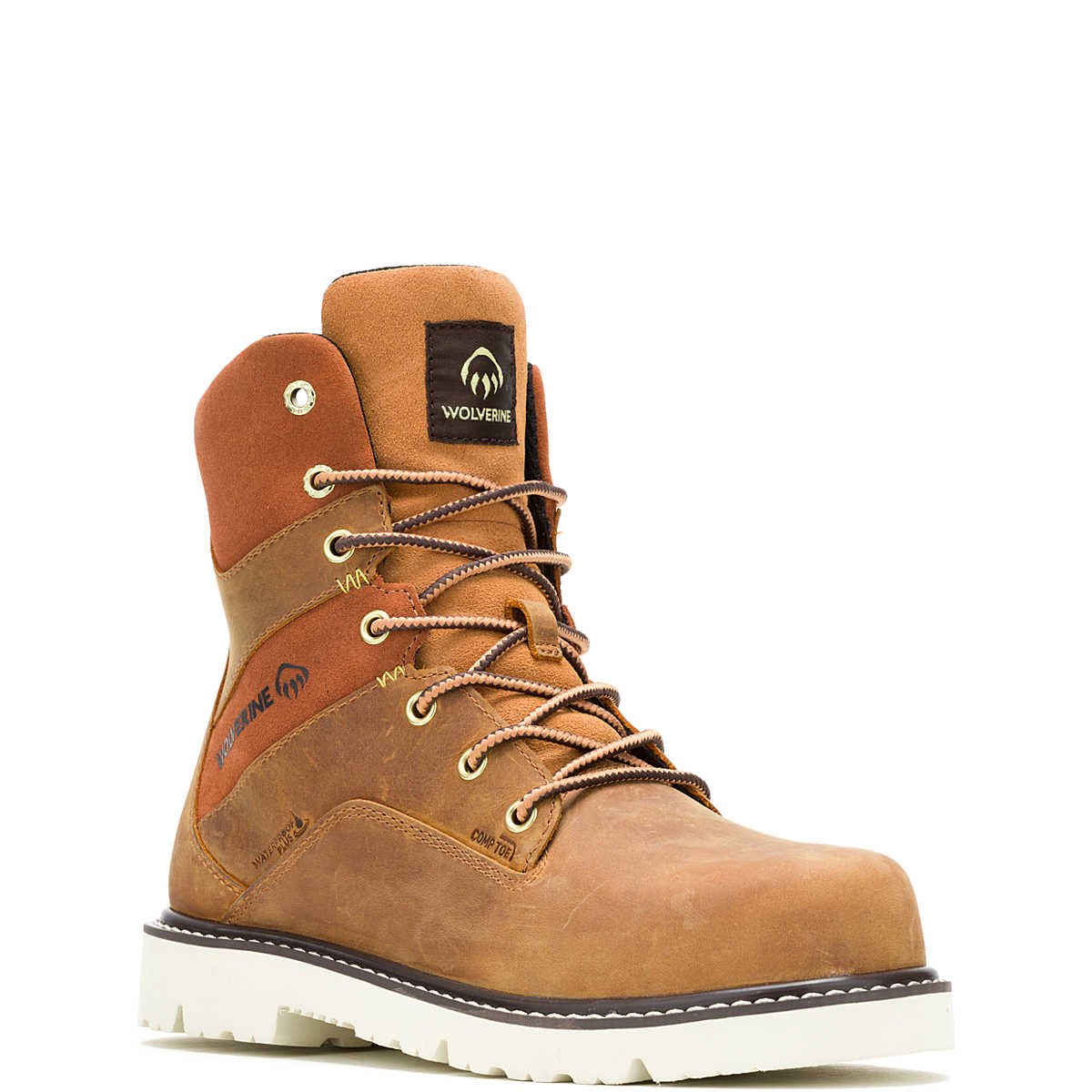 Wolverine Women's Revival 8" Composite-Toe Work Boot - Cashew