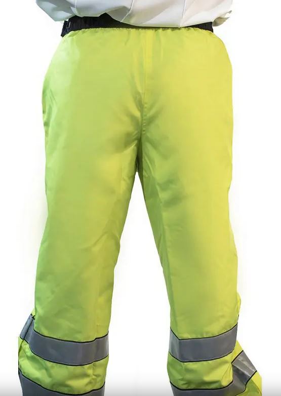 Anchor Uniform Hi-Viz Waterproof Reversible Pants - Black to Lime