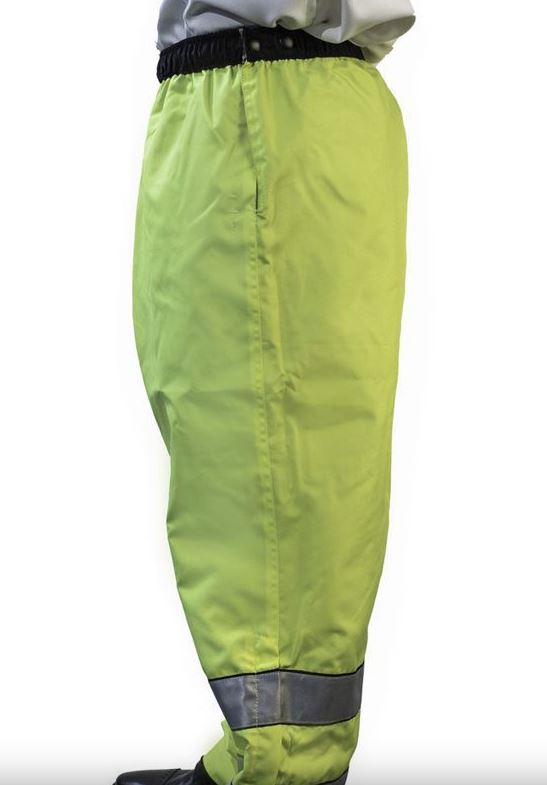 Anchor Uniform Hi-Viz Waterproof Reversible Pants - Black to Lime