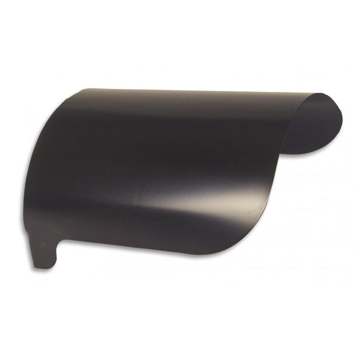 Visor, black, pupil warning lamps